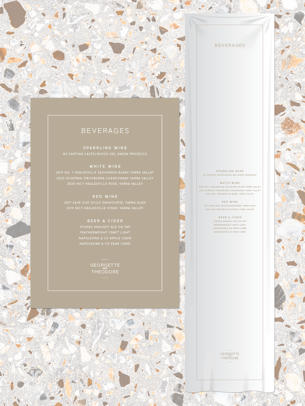 Menus and Signage - Theodore Design