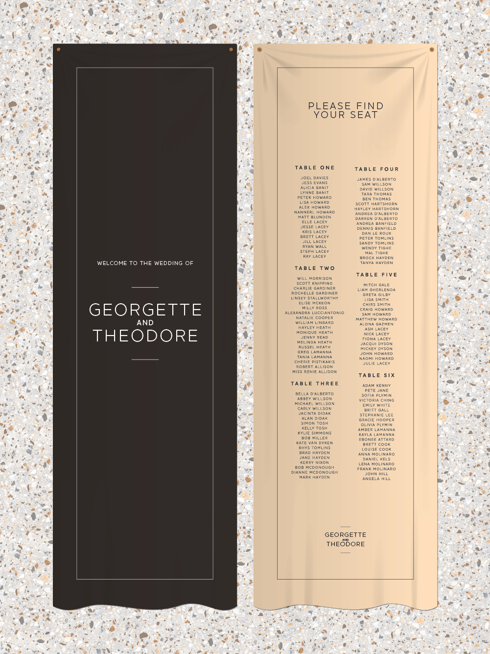 Fabric Signs - Theodore Design