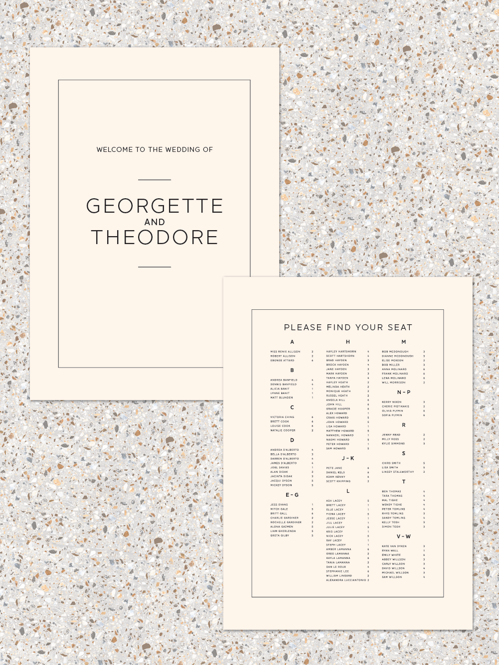 Menus and Signage - Theodore Design