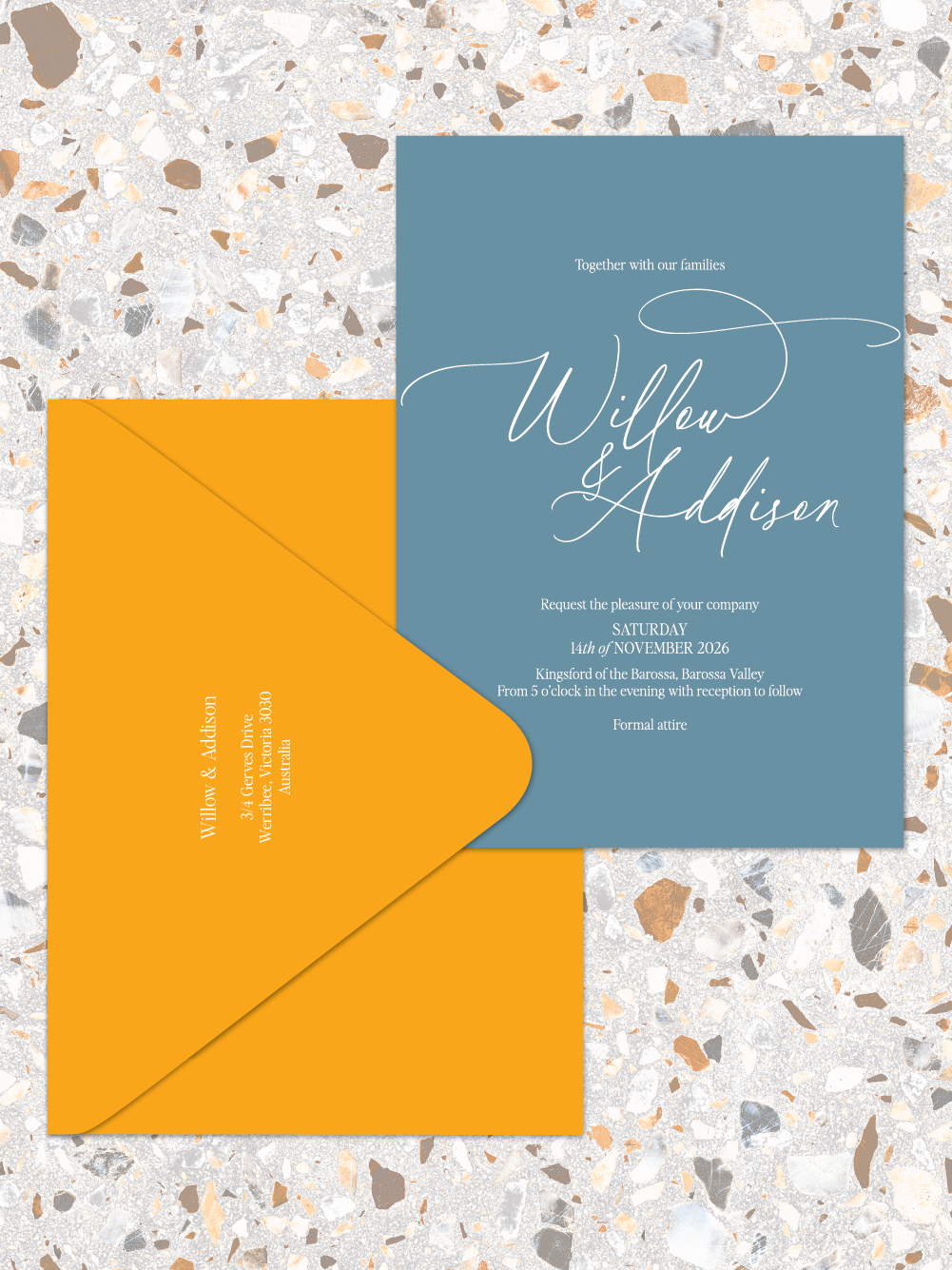 Willow - Invitations and envelopes