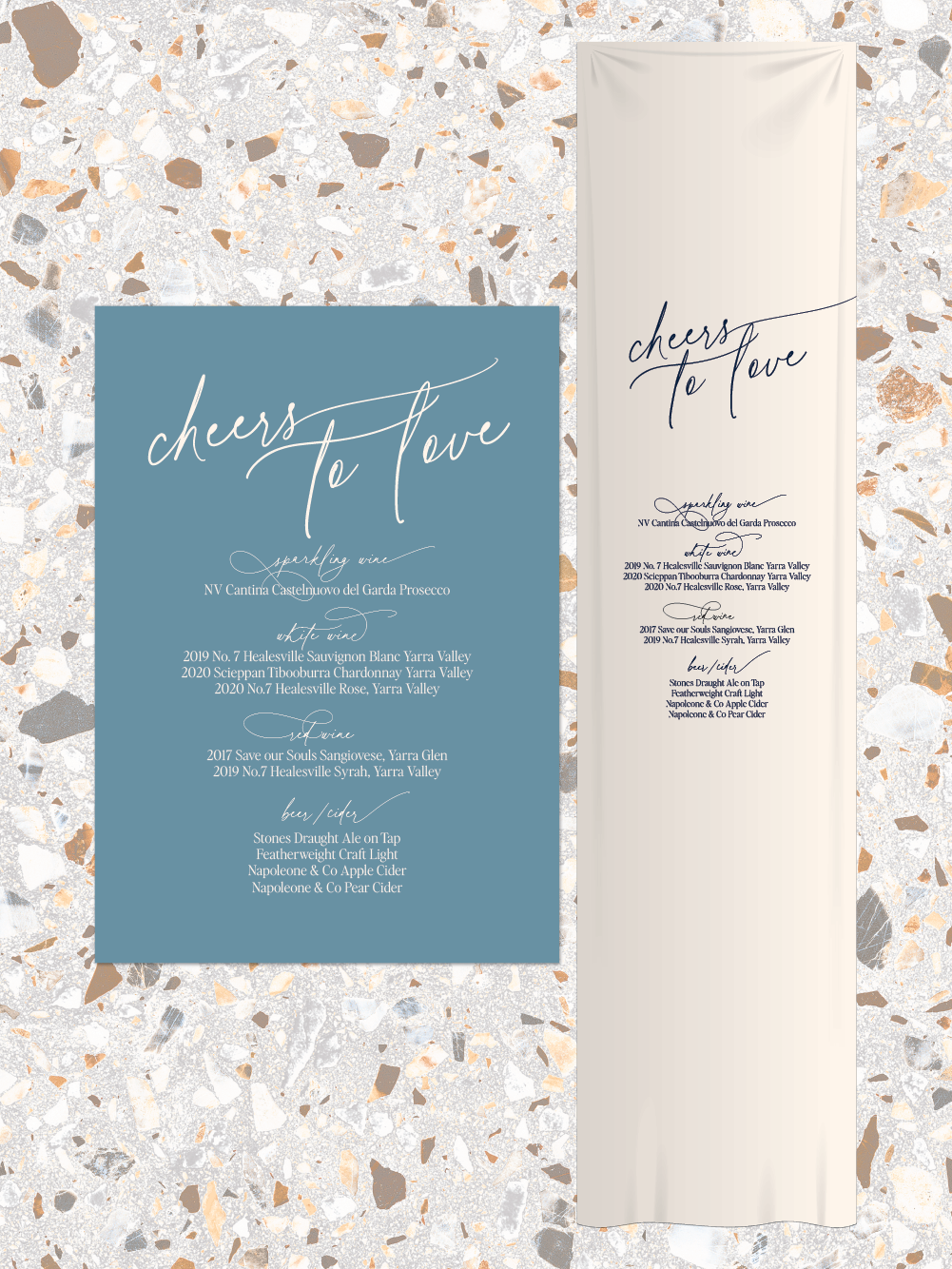 Menus and Signage - Willow Design