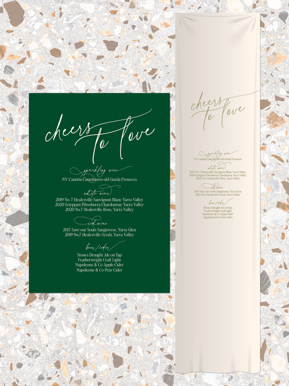 Menus and Signage - Willow Design