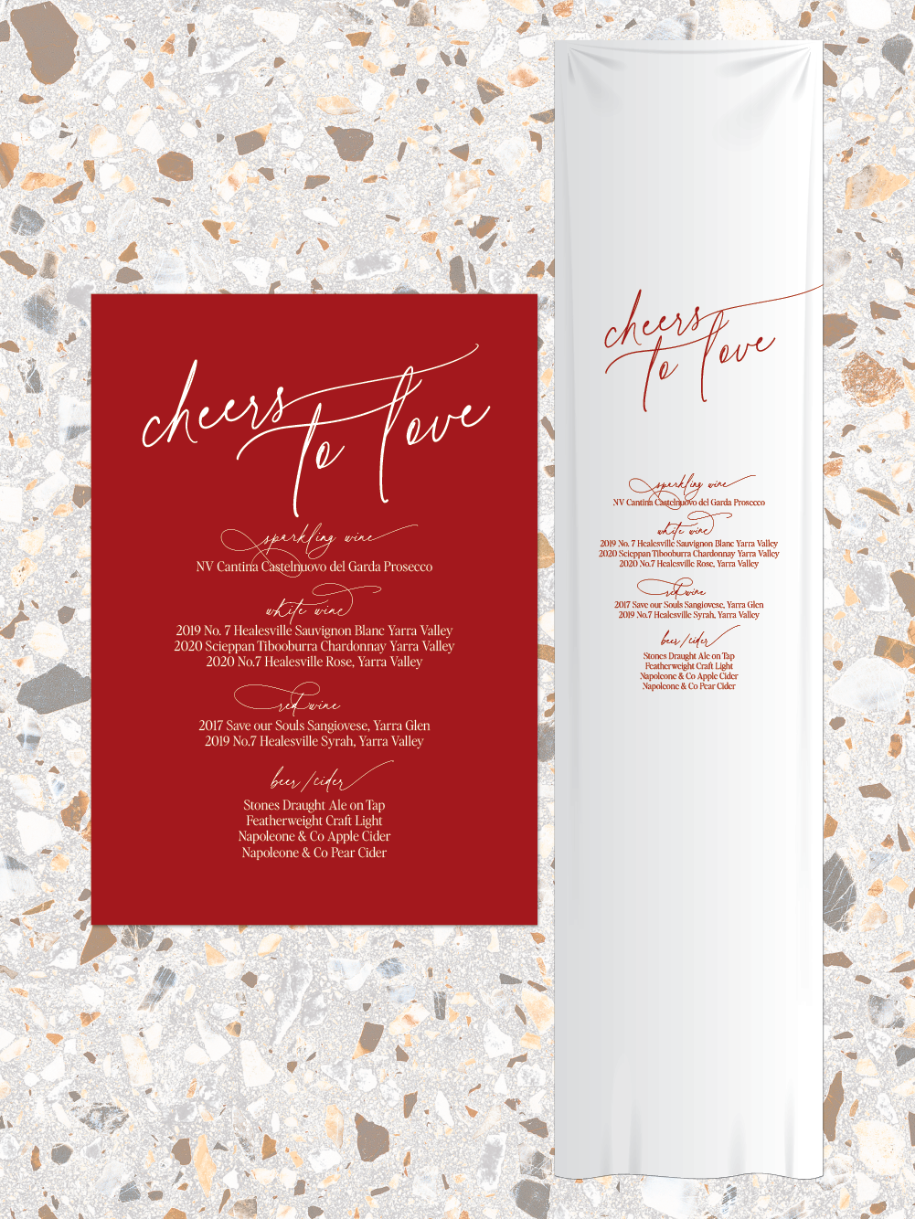 Menus and Signage - Willow Design
